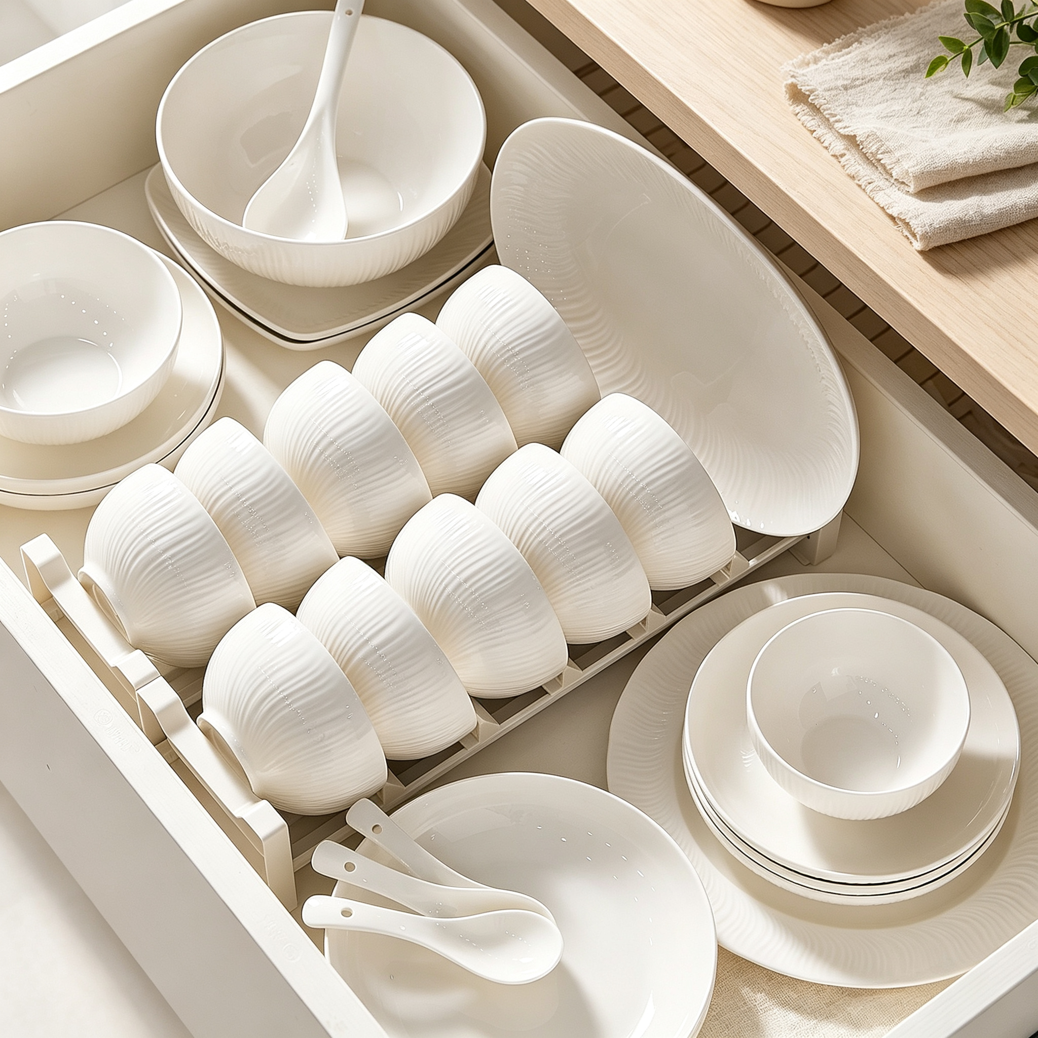 Textured Household Assorted Tableware Kit